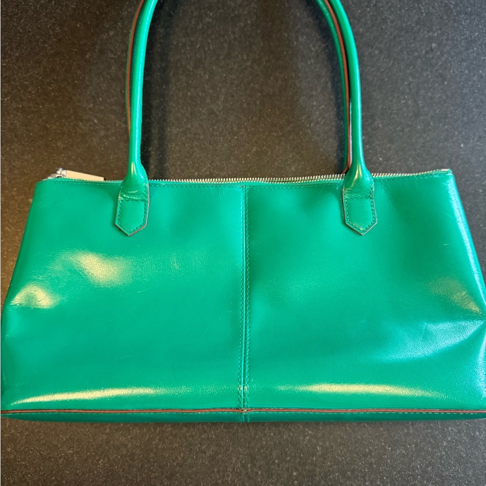 HOBO Emerald Green Leather Shoulder Bag